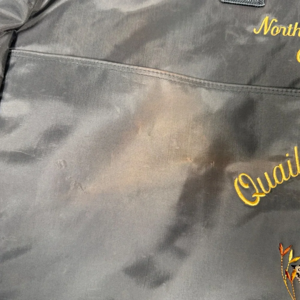 Vintage Quail Unlimited Garment Bag Brown Northeast Florida Chapter Hunting
